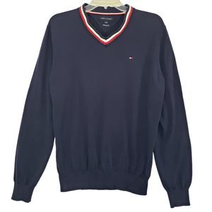 Tommy Hilfiger Men's Premium Cotton V-neck Sweater, Size Medium